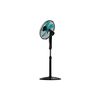 Ventilador De Pie Con Mando A Distancia Y Temporizador Energysilence 530 Power Connected Black. 50 W, 5 Aspas De 40 Cm, 3 Velocidades, Motor De Cobre, Oscilante, Pantalla, Negro