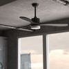 Ventilador De Techo Con Mando A Distancia, Temporizador Y Luz Led Energysilence Aero 5290 Stone Pro. 35 W, Motor Dc, 52", 3 Aspas, 5 Velocidades, Función Invierno, Gris