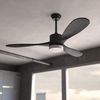 Ventilador De Techo Con Mando A Distancia, Temporizador Y Luz Led Energysilence Aero 5290 Stone Pro. 35 W, Motor Dc, 52", 3 Aspas, 5 Velocidades, Función Invierno, Gris