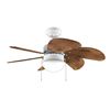 Ventilador De Techo Con Luz Energysilence Aero 365 White&wood Cecotec