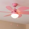 Ventilador De Techo Con Luz Energysilence Aero 3600 Vision Full Pink Cecotec