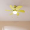 Ventilador De Techo Con Luz Energysilence Aero 3600 Vision Full Yellow Cecotec