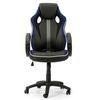 Sillon De Oficina Elevable Y Reclinable Formula Color Negro Y Azul