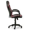 Sillon De Oficina Elevable Y Reclinable Formula, Color Negro Y Rojo