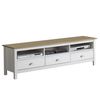 Mueble Tv Jade 3 Cajones Blanco/roble