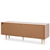 Mueble Tv Denia 2 Puertas Y 2 Huecos Color Roble/blanco, 140 Cm (ancho) 40 Cm (profundo) 53 Cm (altura)