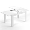 Mesa Extensible Fany Color Blanco, Mesa Comedor, 140/190 Cm (ancho) 90 Cm (profundo) 78 Cm (altura)