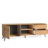 Mueble Tv Orly 2 Puertas Y 2 Cajones, Color Naturale