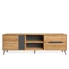 Mueble Tv Orly 2 Puertas Y 2 Cajones, Color Naturale