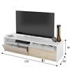 Mueble Tv Silva 2 Puertas, Blanco Artik Y Roble Canadian