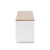 Mueble Tv Bob 2 Puertas 2 Huecos Blanco/roble