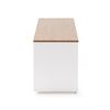 Mueble Tv Bob 3 Cajones 2 Huecos Blanco/roble