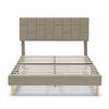 Estructura De Cama Tapizada Sorni De 30 Cm, 150x190 Cm, Beige