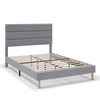 Estructura De Cama Tapizada Aroma De 30 Cm, 135/140x190 Cm, Gris Claro