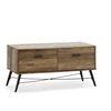 Mueble Tv Clavel 2 Cajones Color Rustic