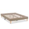 Base Tapizada Aura 90x190 Cm  Beige