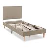 Cabecero + Base Tapizada Aura 90x190 Cm  Beige