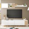 Mueble Tv Con Estante Summer 4 Puertas