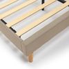 Estructura De Cama Tapizada Noelia De 30 Cm, 90x190 Cm, Beige