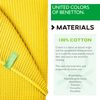 Manta 140x190cm 200gsm 100%algodon Amarillo Casa Benetton