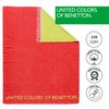 Manta 140x190cm 60% Algodón 40% Acrílico Rojo&verde Casa Benetton