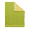 Manta 140x190cm 60% Algodón 40% Acrílico Verde&amarillo Casa Benetton