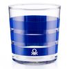 Set 4pcs Vasos De Agua 0,345l Cristal Rayas Multicolor Casa Benetton