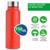 Botella De Agua 750ml Acero Inoxidable Rojo Mate Casa Benetton