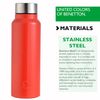 Botella De Agua 750ml Acero Inoxidable Rojo Mate Casa Benetton