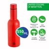 Botella De Agua 550ml Acero Inoxidable Rojo Casa Benetton