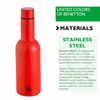 Botella De Agua 550ml Acero Inoxidable Rojo Casa Benetton