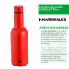Botella De Agua 550ml Acero Inoxidable Rojo Casa Benetton