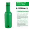 Botella De Agua 550ml Acero Inoxidable Verde Casa Benetton