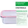 Hermético Rectangular 1.0l Borosilicato Casa Benetton