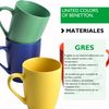 Set 4pcs Tazas 330ml Gres Casa Benetton