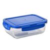 Tupper Cristal Benneton Set 3 Piezas Hermético Rectangular (330ml Tapa  Verde + 570ml Tapa Rojo + 1180ml Tapa Azul) Borosilicato Rainbow con  Ofertas en Carrefour