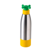 Botella De Agua 500 Ml Acero Inoxidable Con Tapa De Grifo Amarillo Kids Benetton