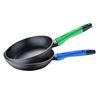 Set 2 Sartenes Aluminio Forjado Benetton Rainbow Ø20 Y Ø24 Cm Negro