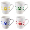 Surtido Set 2pc Taza Porcelana New Bone China Con Logo Rainbow