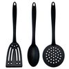 Set De 3 Utensilios De Cocina De Nylon San Ignacio Energy 33 Cm Negro