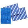 Set 3pc Servilleta Y Paño Cocina (1pc Paño Terry 50x50 + 2pc Servilleta) 100% Algodón Azul