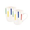 Set 2pc Taza 11cm Porcelana New Bone China