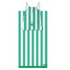 Set 2pc Toalla De Playa (toalla 90x160cm + Bolsa 144tc Hilo Teñido) Verde Rainbow Be