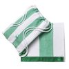 Set 2pc Toalla De Playa (toalla 90x160cm + Bolsa 144tc Hilo Teñido) Verde Rainbow Be