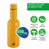 Botella De Agua 550ml Acero Inoxidable Amarilla Casa Benetton