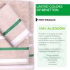 Toalla De Manos 50x90cm 450gms 100% Algodón Beige Con Rayas Neutral Benetton