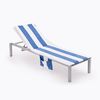 Funda De Silla De Playa Benetton Con Almacenamiento 70x200+25cm Azul Picnic