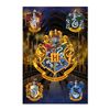 Poster Harry Potter Casas De Hogwarts