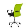 Silla De Oficina Cardenete Respaldo Malla Verde. Asiento Negro