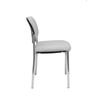 Silla Confidente Villalgordo Bali Gris Chasis Cromo